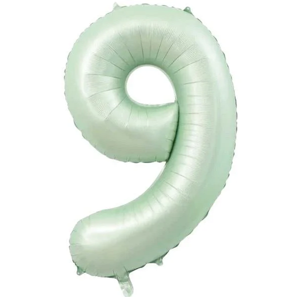 Folyo Balon Retro Yeşil 9 34 İnç 76 Cm